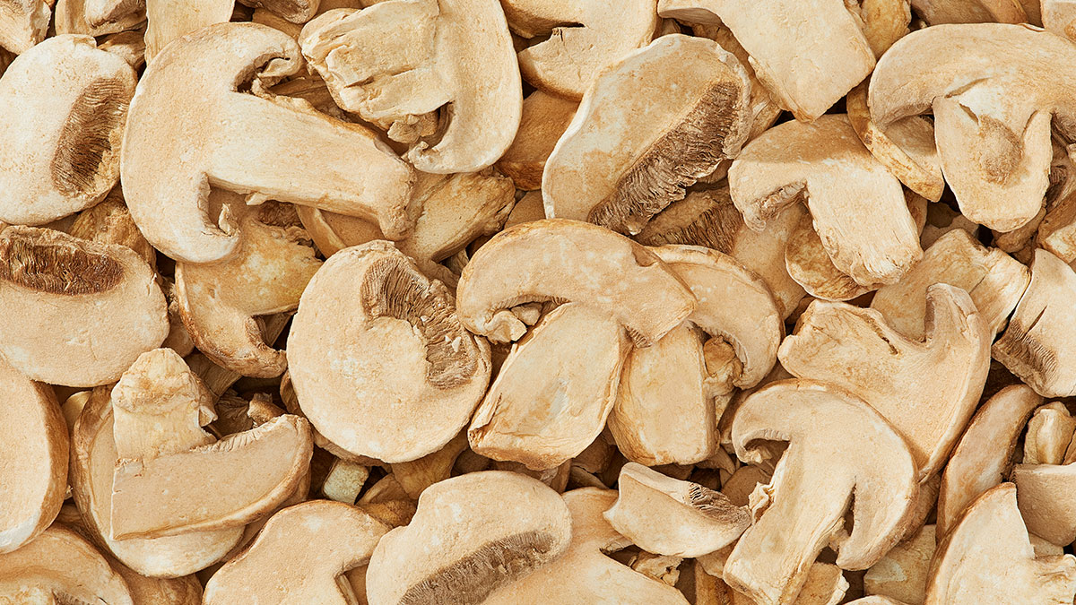 Freeze dried mushrooms