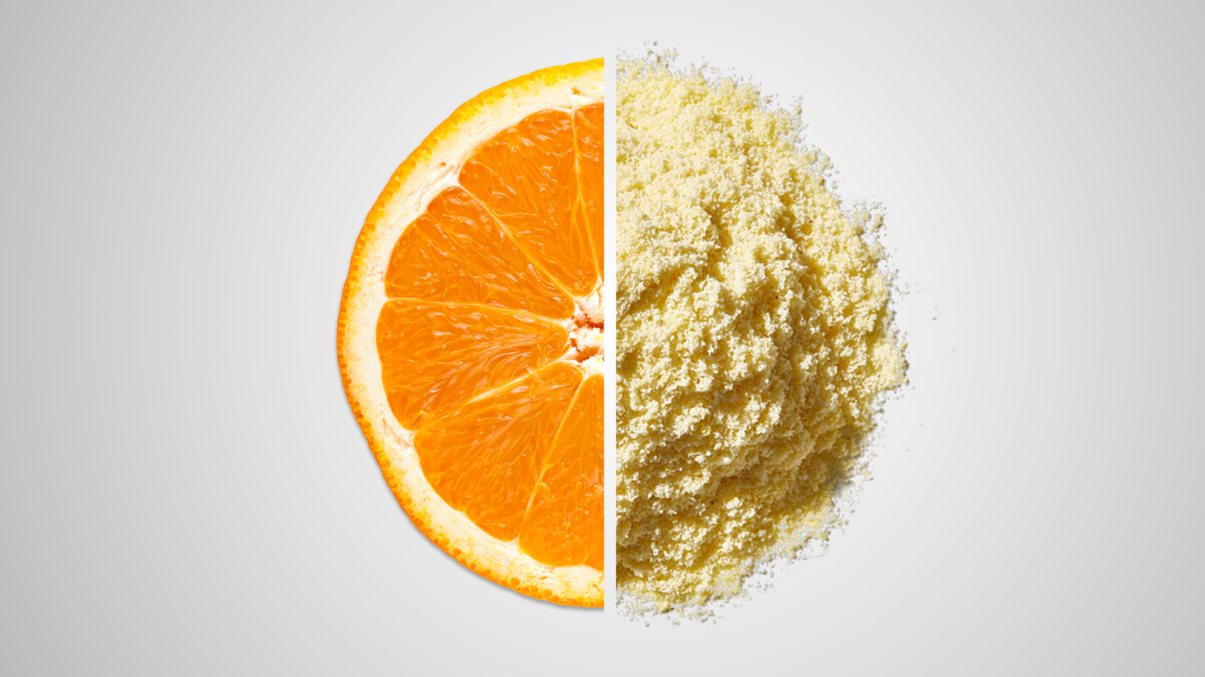 Spray dried orange flavor