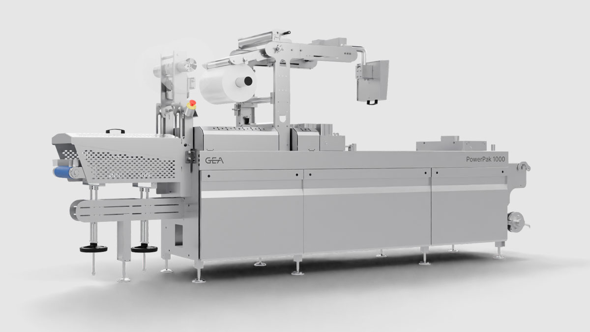 GEA PowerPak 1000 entry level thermoforming packaging machine