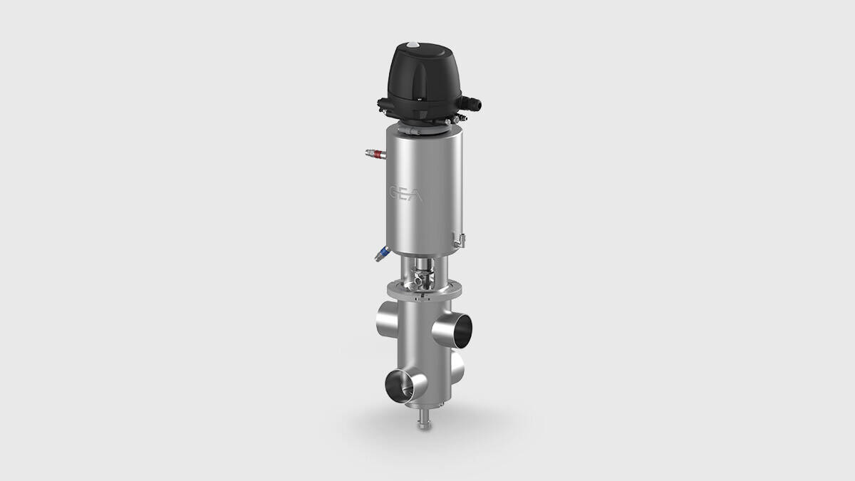 Leakage Valve Aseptomag® LV – standard execution with independent seat lifting and T.VIS® control top