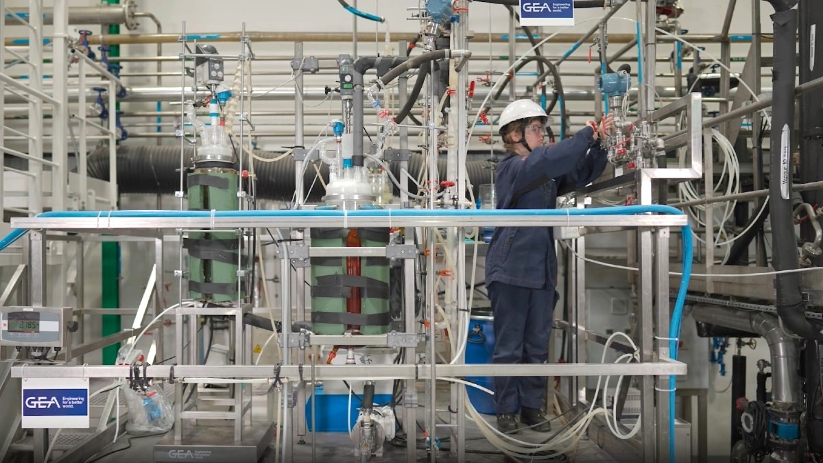 GEA pet crystallization testing facility in France