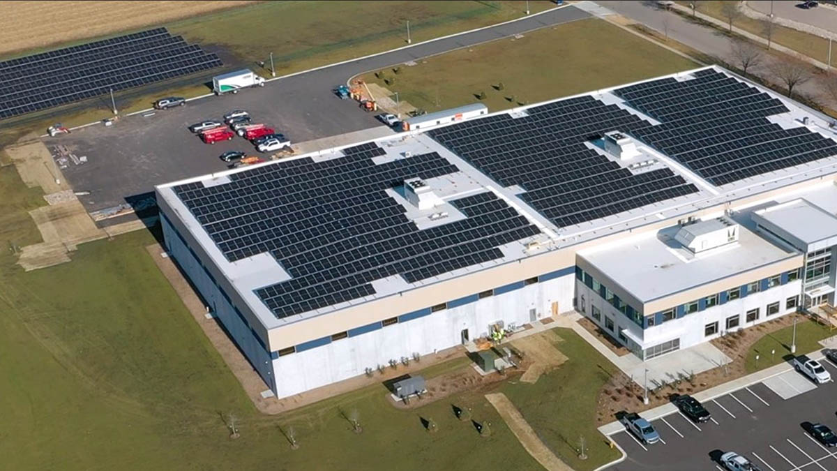 PV installation at GEA site in Janesville, Wisconsin