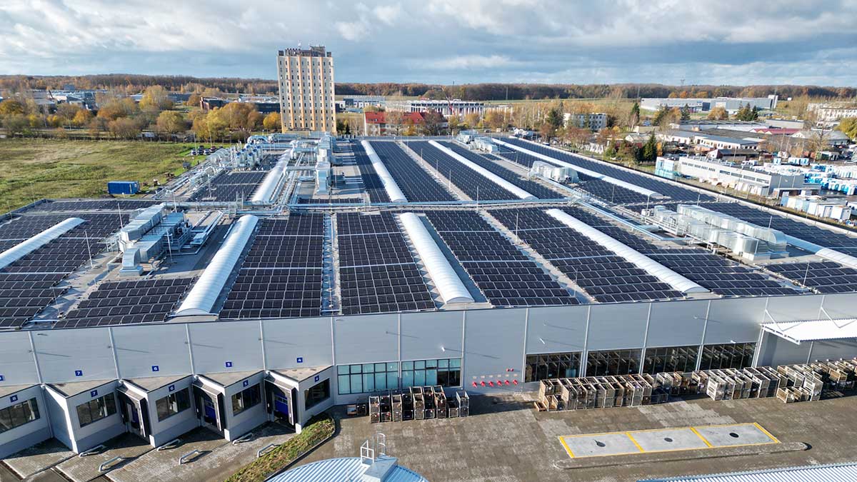 Solar installation at GEA site in Koszalin, Poland
