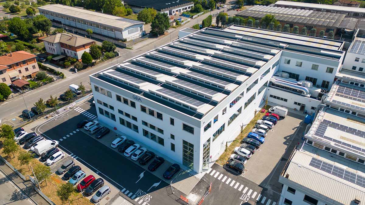 PV installation at GEA site in Parma, Italy